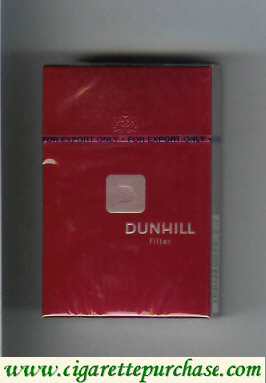 Dunhill D Filter cigarettes hard box